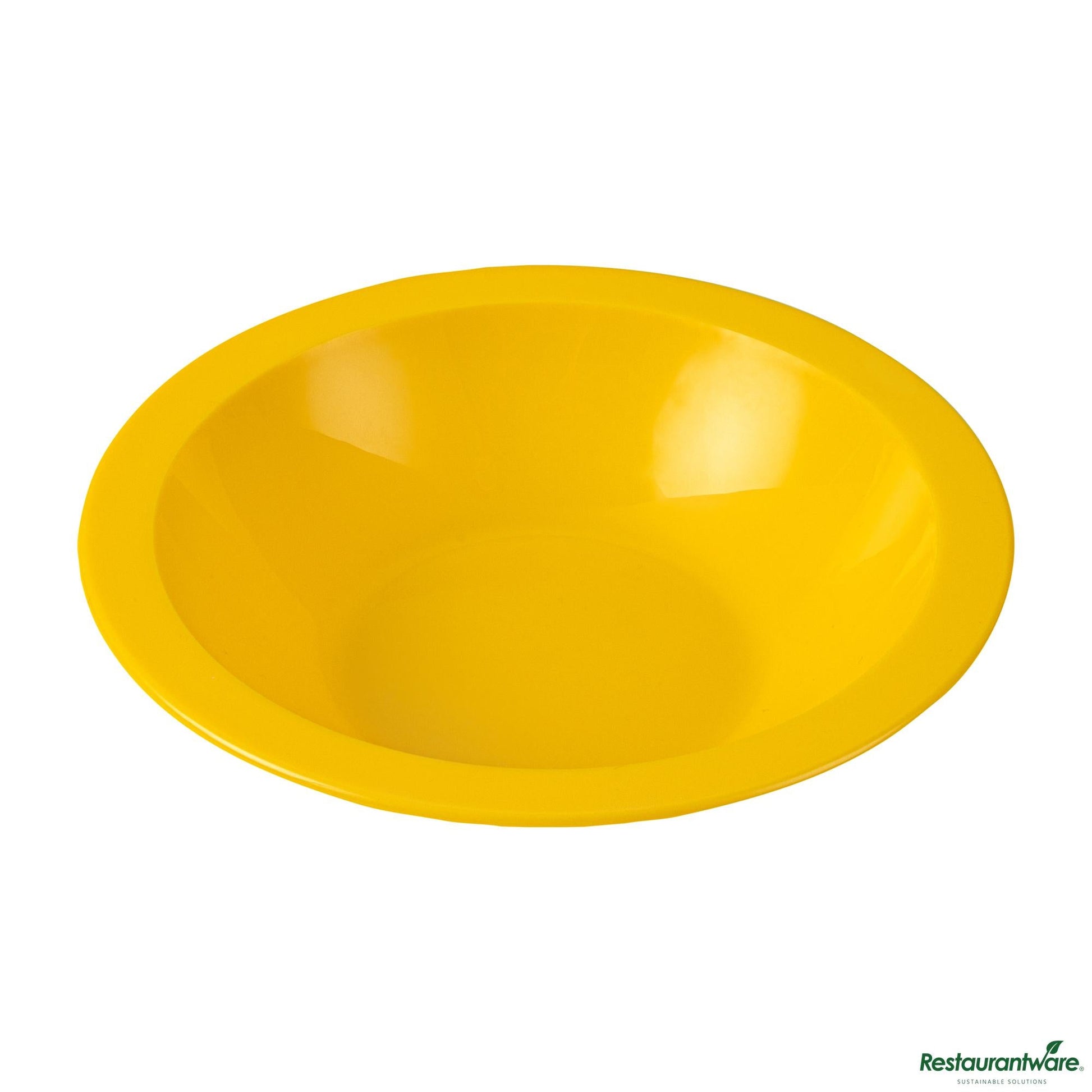 Wholesale Restaurantware 14 Oz Round Yellow Plastic Bowl - 6.8" X 6.8" X 4.3"- Bulk