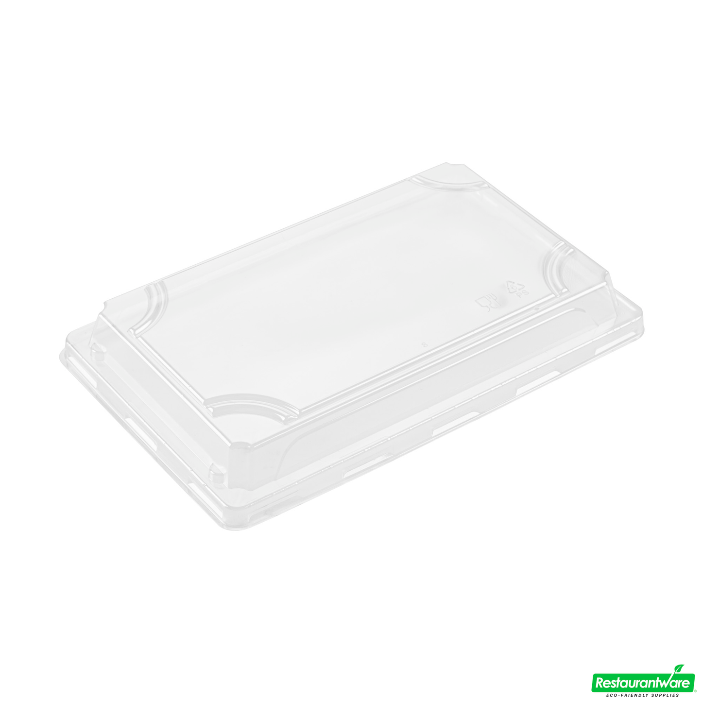 Wholesale Restaurantware Roku Rectangle Black Plastic Take Out Sushi Tray - with Clear Lid - 8 1/4" X 5 1/4" X 1 1/2" - 100 Count Box- Bulk