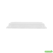 Wholesale Restaurantware Roku Rectangle Black Plastic Take Out Sushi Tray - with Clear Lid - 10" X 7 1/4" X 1 3/4" - 100 Count Box- Bulk