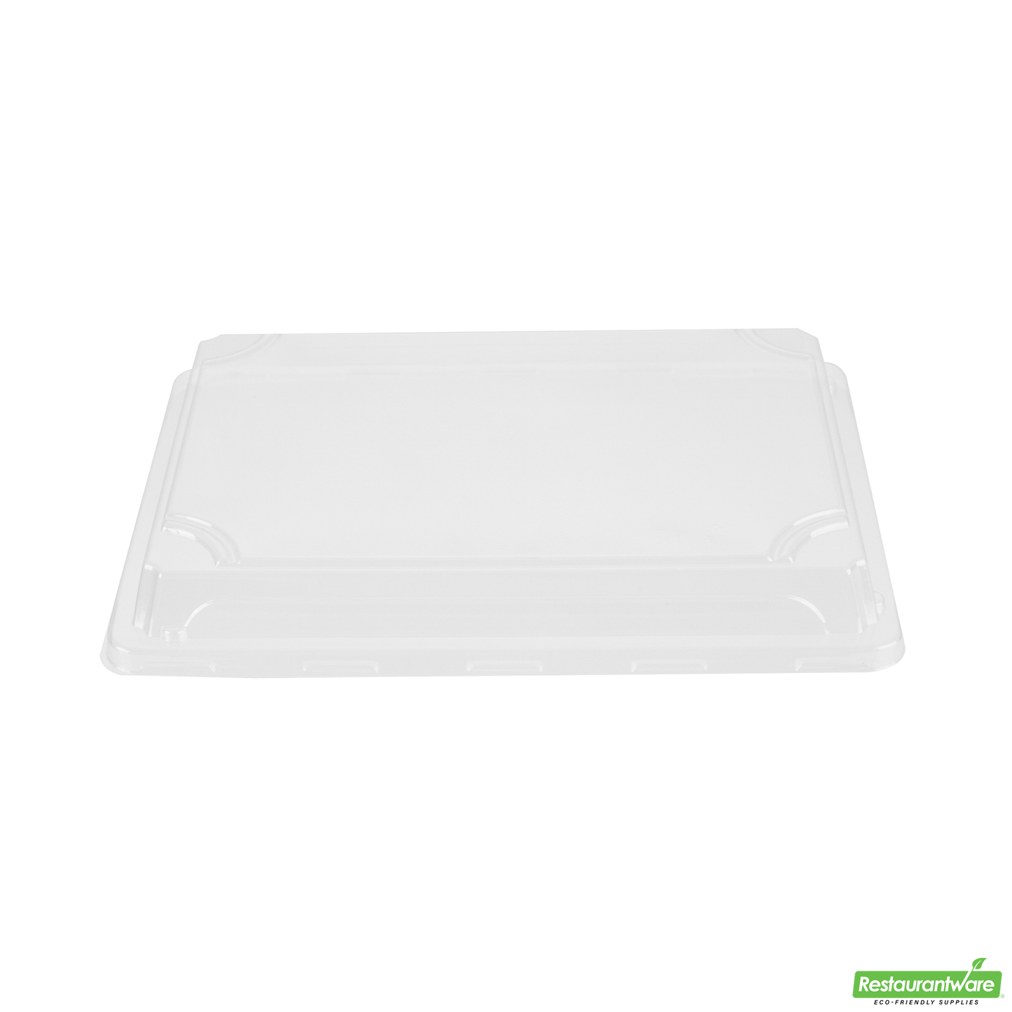 Wholesale Restaurantware Roku Rectangle Black Plastic Take Out Sushi Tray - with Clear Lid - 10" X 7 1/4" X 1 3/4" - 100 Count Box- Bulk