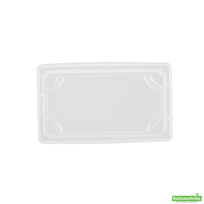 Wholesale Restaurantware Roku Rectangle Black Plastic Take Out Sushi Tray - with Clear Lid - 5 1/4" X 3 1/4" X 1 1/2" - 100 Count Box- Bulk