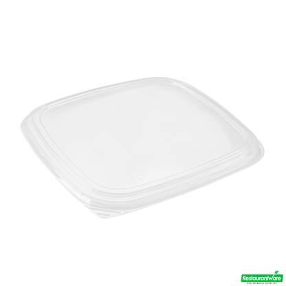 Wholesale Restaurantware Roku Square Black Plastic Take Out Sushi Tray - with Clear Lid - 10 3/4" X 10 3/4" X 1 3/4" - 100 Count Box- Bulk