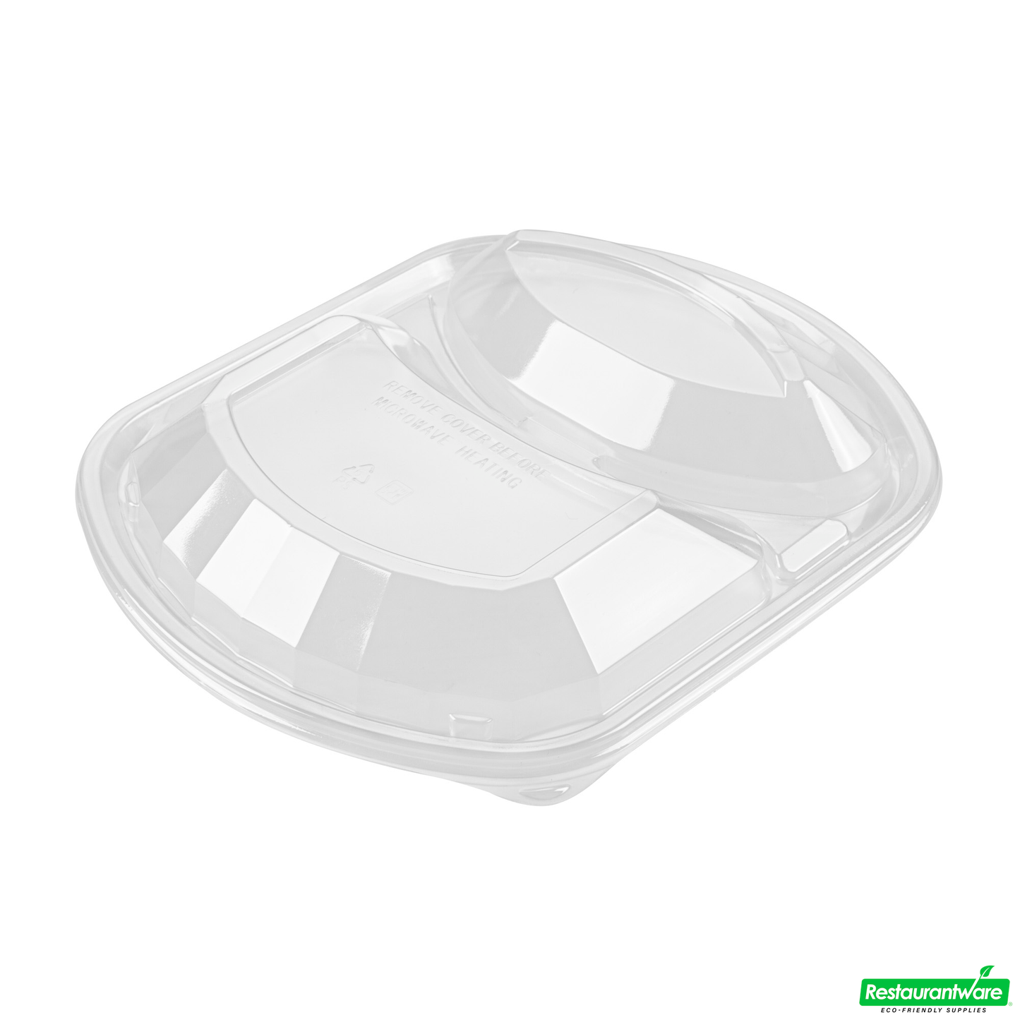 Wholesale Restaurantware 36 Oz Rectangle Black Plastic Food Container - with Clear Lid, Microwavable, 2 Compartments - 9 1/4" X 8" X 2 3/4" - 50 Count Box- Bulk