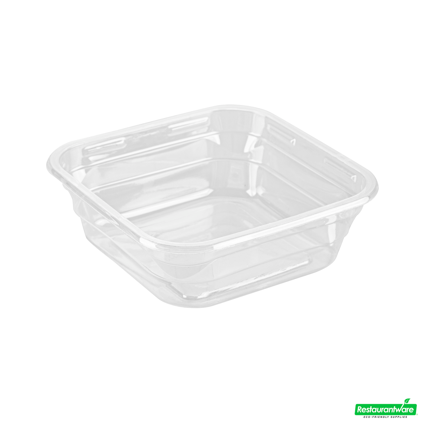 Wholesale Restaurantware Thermo Tek 8 Oz Square Clear Plastic Deli / Snack Container - 4 1/2" X 4 1/2" X 1 1/2" - 50 Count Box- Bulk