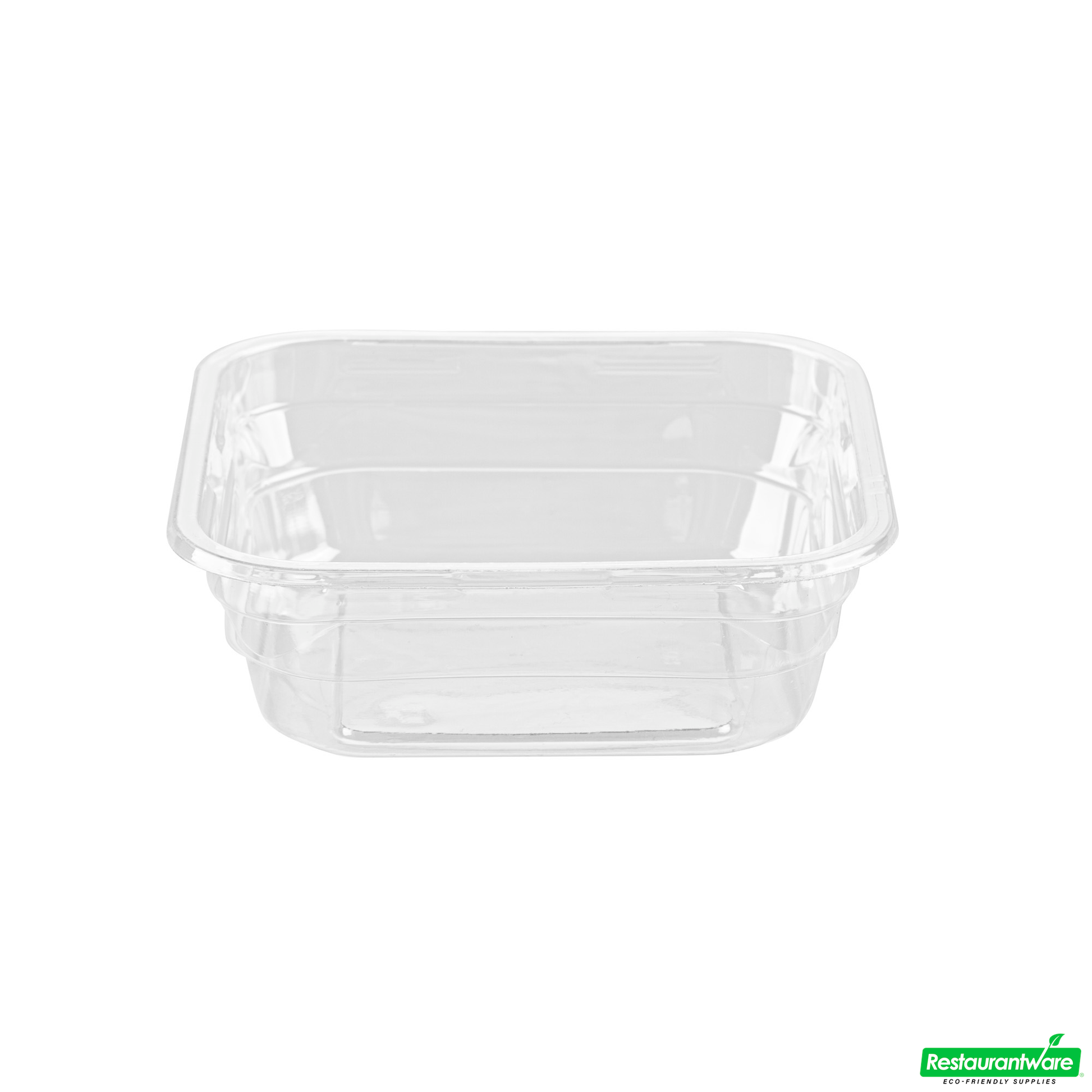 Wholesale Restaurantware Thermo Tek 8 Oz Square Clear Plastic Deli / Snack Container - 4 1/2" X 4 1/2" X 1 1/2" - 50 Count Box- Bulk
