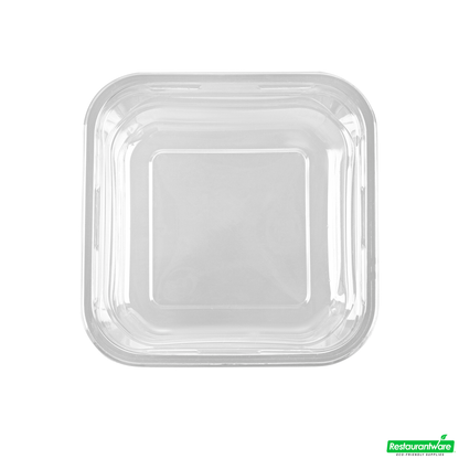 Wholesale Restaurantware Thermo Tek 8 Oz Square Clear Plastic Deli / Snack Container - 4 1/2" X 4 1/2" X 1 1/2" - 50 Count Box- Bulk