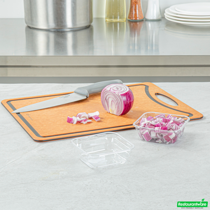 Wholesale Restaurantware Thermo Tek 8 Oz Square Clear Plastic Deli / Snack Container - 4 1/2" X 4 1/2" X 1 1/2" - 100 Count Box- Bulk