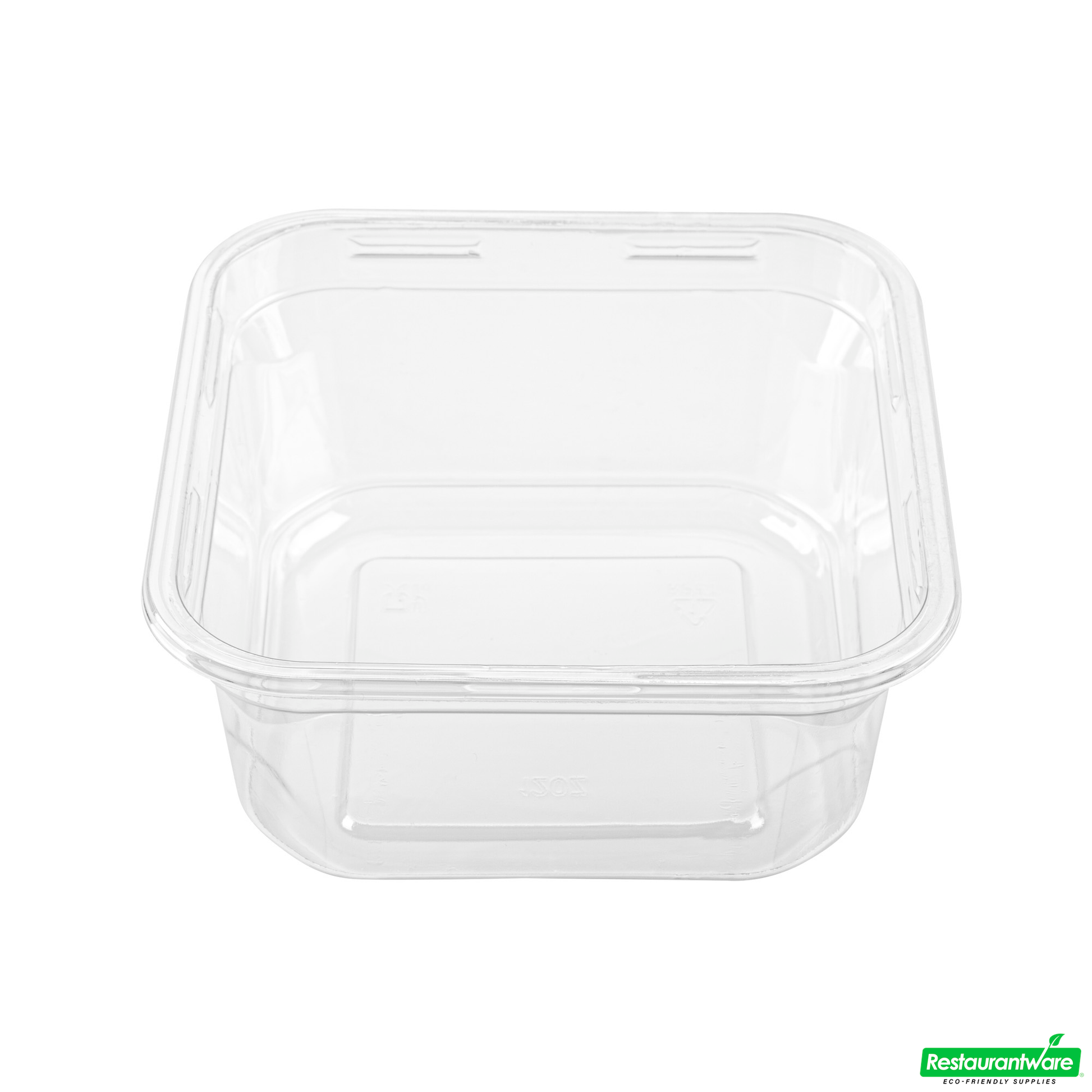 Wholesale Restaurantware Thermo Tek 12 Oz Square Clear Plastic Deli / Snack Container - 4 1/2" X 4 1/2" X 2" - 50 Count Box- Bulk