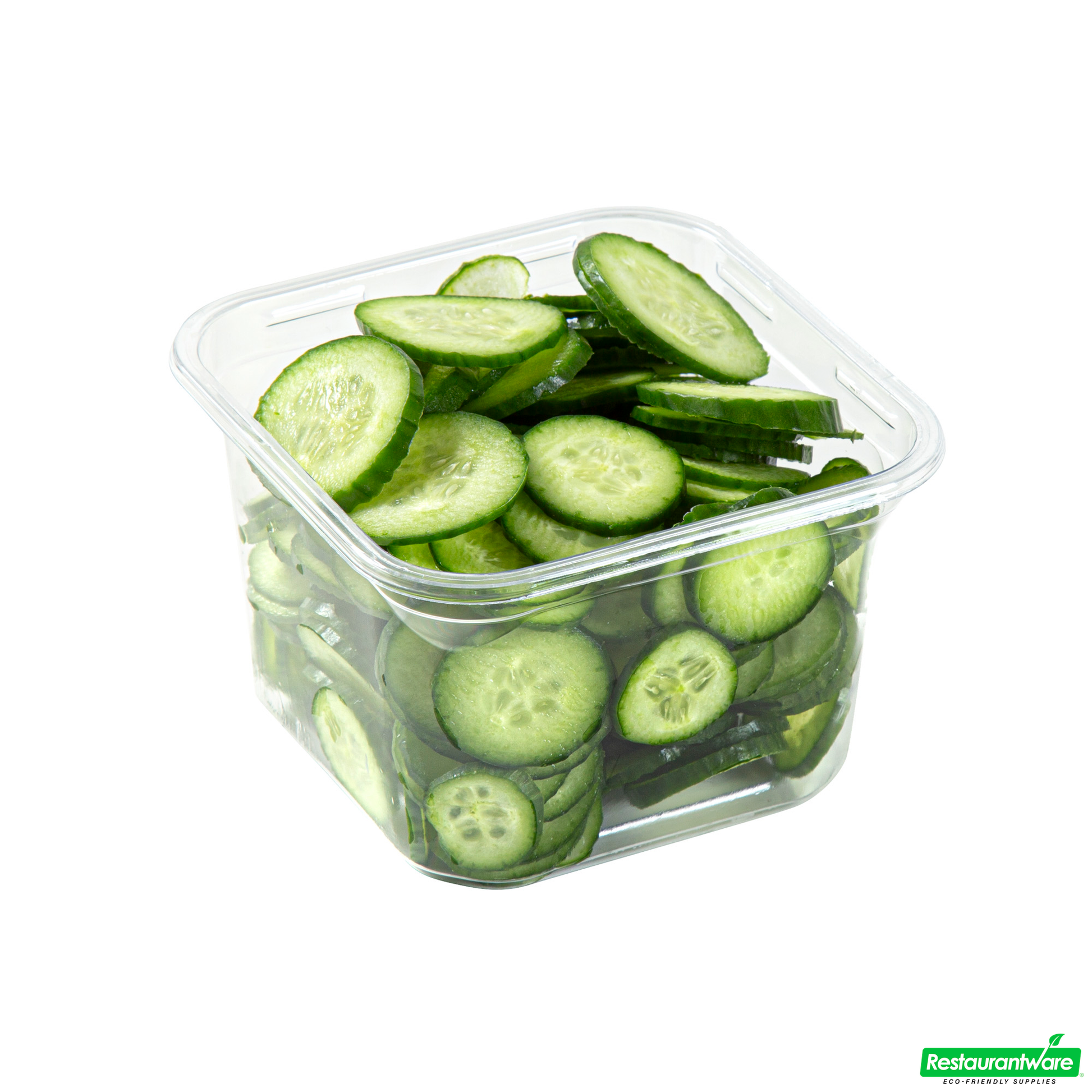 Wholesale Restaurantware Thermo Tek 16 Oz Square Clear Plastic Deli / Snack Container - 4 1/2" X 4 1/2" X 3" - 100 Count Box- Bulk