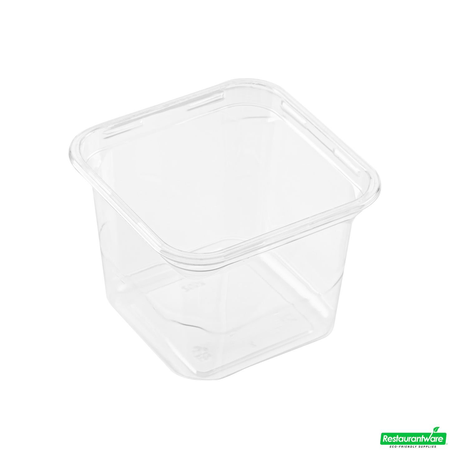 Wholesale Restaurantware Thermo Tek 20 Oz Square Clear Plastic Deli / Snack Container - 4 1/2" X 4 1/2" X 3 1/2" - 100 Count Box- Bulk