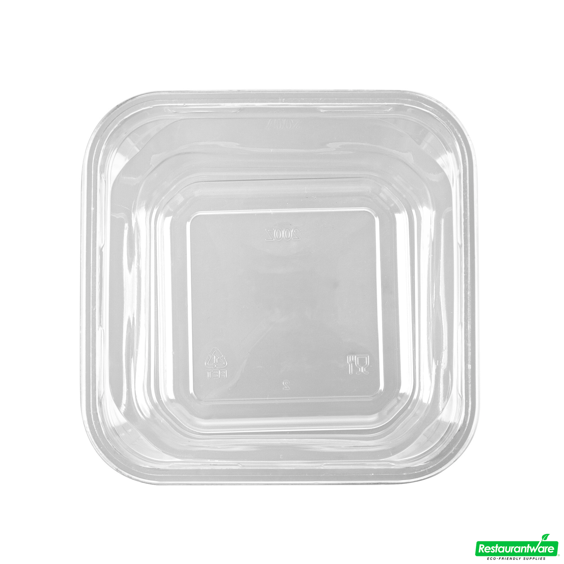 Wholesale Restaurantware Thermo Tek 20 Oz Square Clear Plastic Deli / Snack Container - 4 1/2" X 4 1/2" X 3 1/2" - 100 Count Box- Bulk