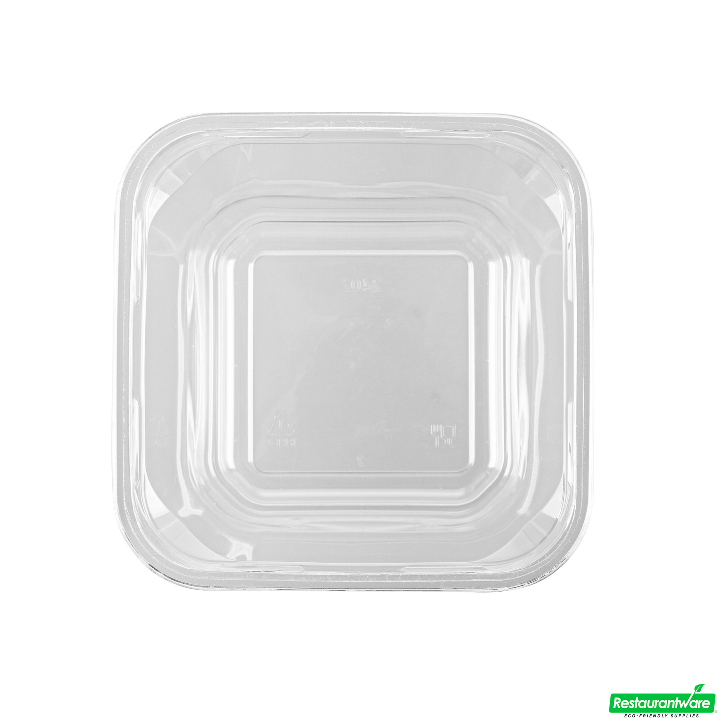 Wholesale Restaurantware Thermo Tek 24 Oz Square Clear Plastic Deli / Snack Container - 4 1/2" X 4 1/2" X 4 1/4" - 100 Count Box- Bulk