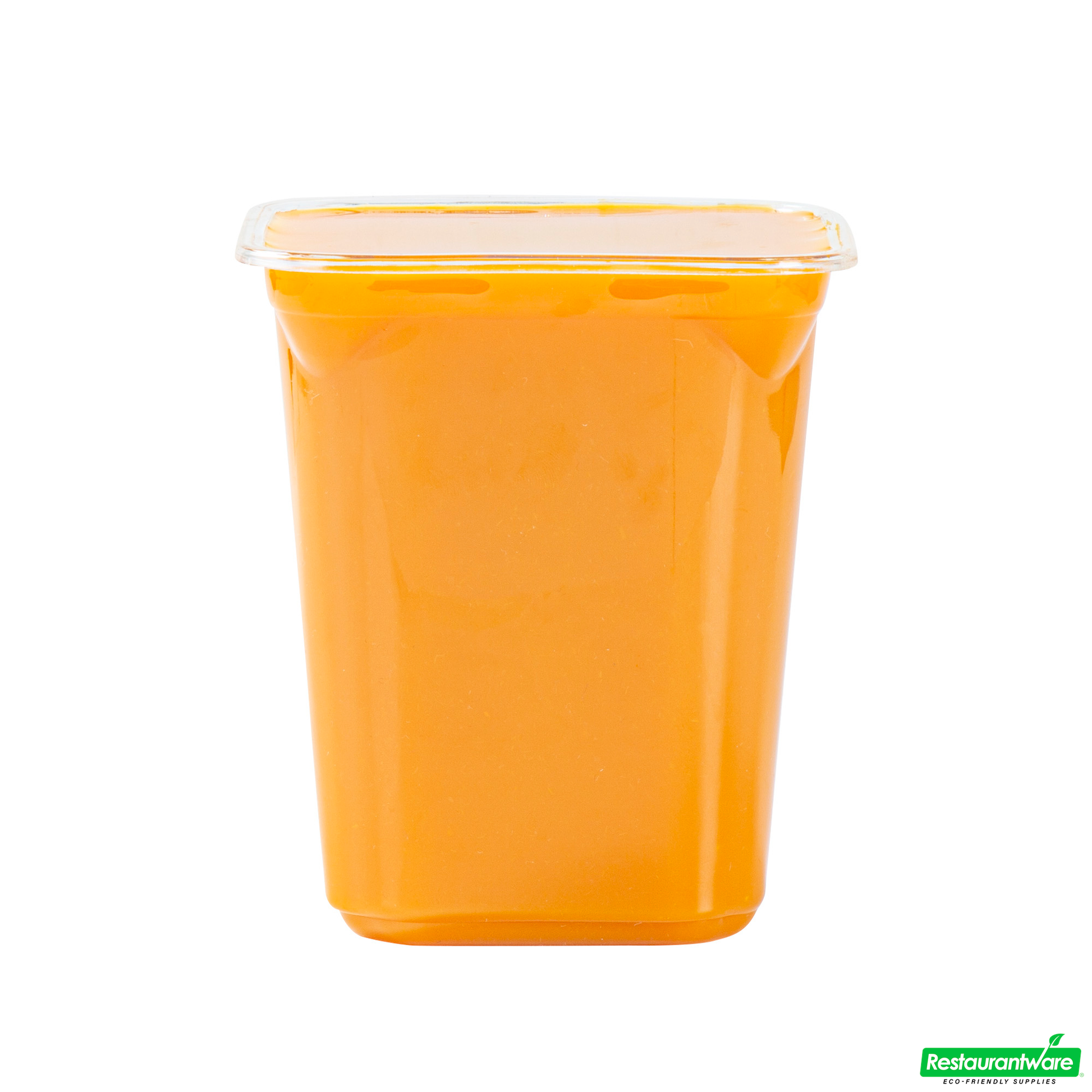 Wholesale Restaurantware Thermo Tek 32 Oz Square Clear Plastic Deli / Snack Container - 4 1/2" X 4 1/2" X 5 1/4" - 50 Count Box- Bulk