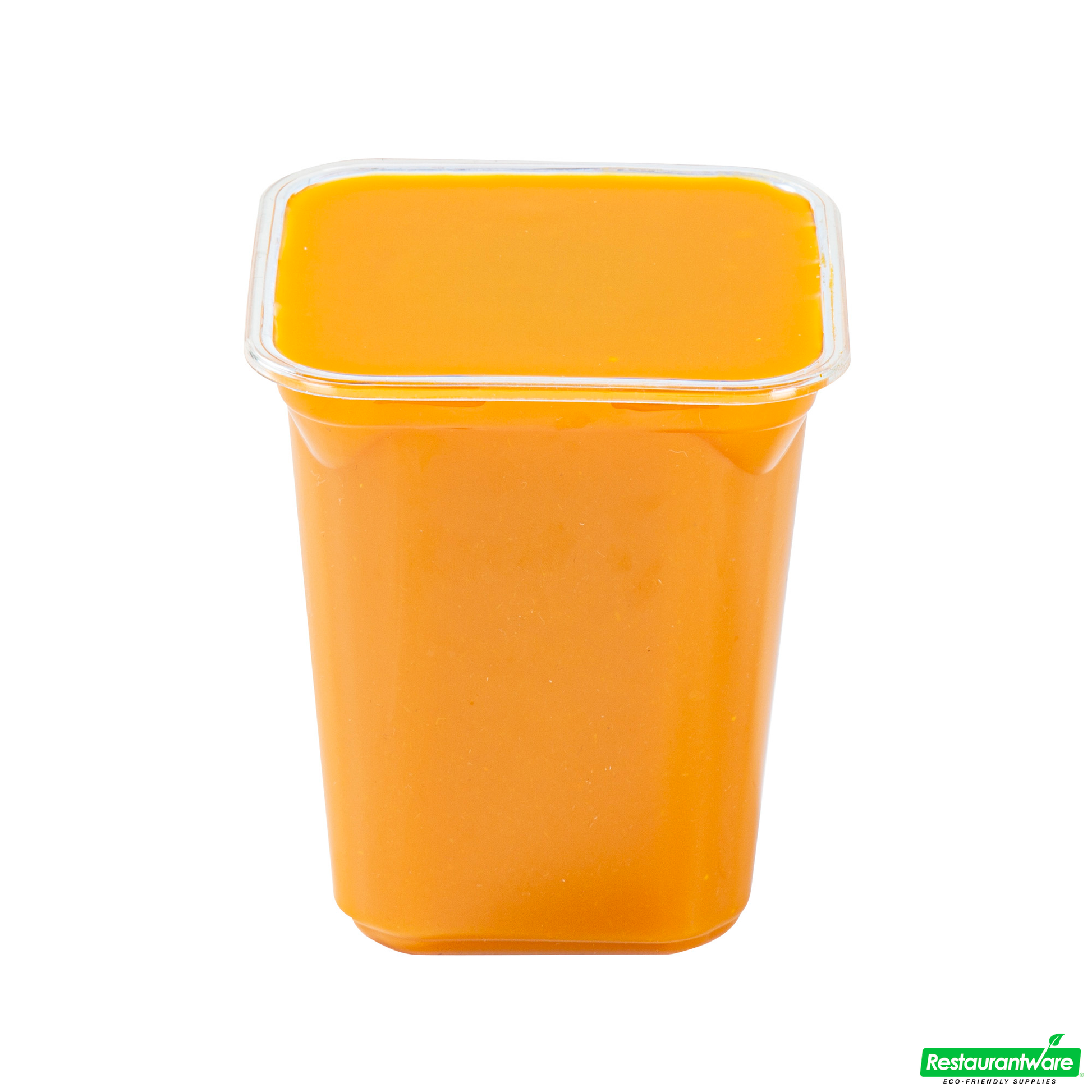 Wholesale Restaurantware Thermo Tek 32 Oz Square Clear Plastic Deli / Snack Container - 4 1/2" X 4 1/2" X 5 1/4" - 100 Count Box- Bulk