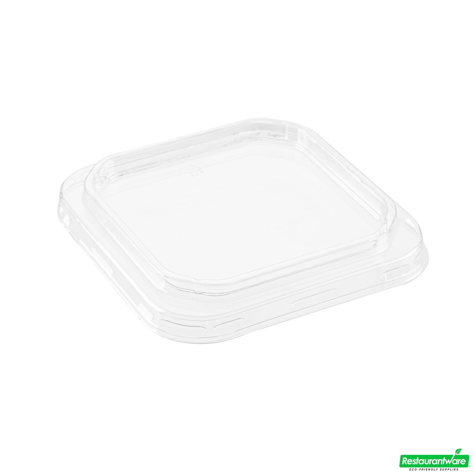 Wholesale Restaurantware Thermo Tek Square Clear Plastic Lid - Fits 8 - 32 Oz Deli / Snack Container - 50 Count Box- Bulk