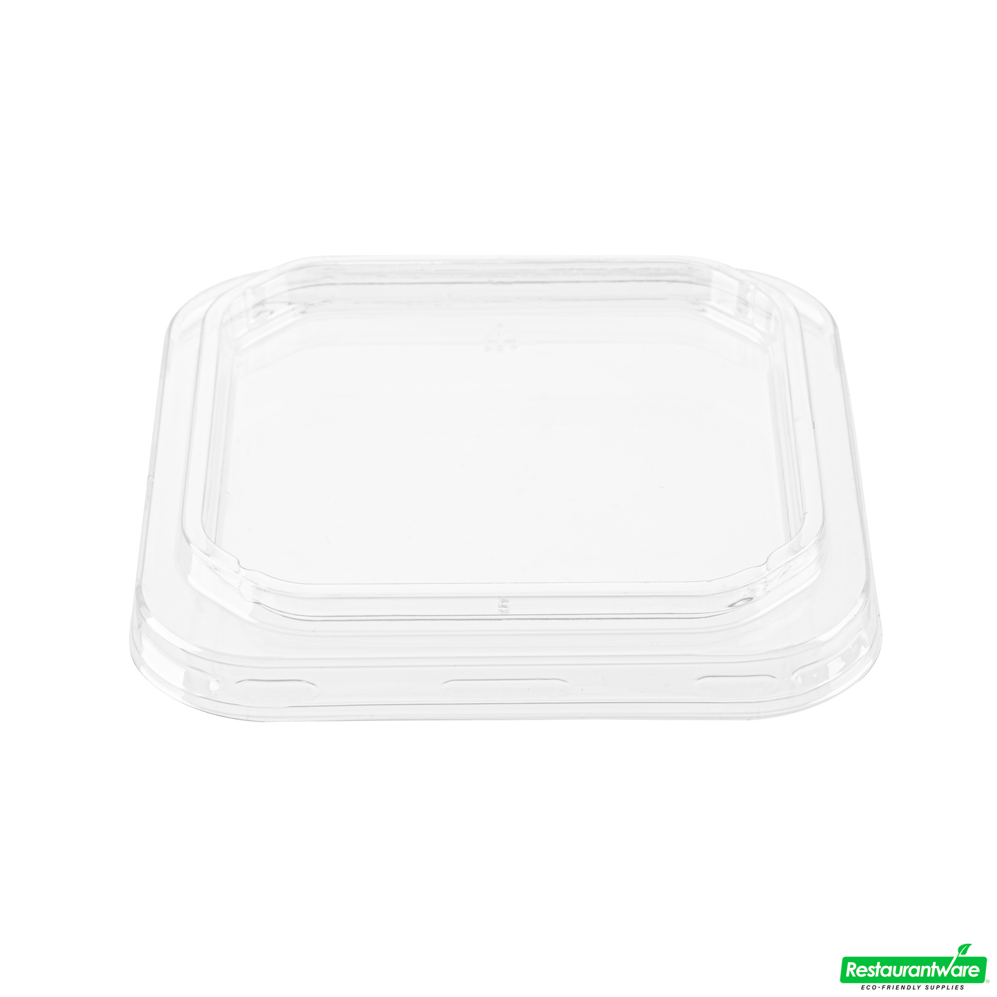 Wholesale Restaurantware Thermo Tek Square Clear Plastic Lid - Fits 8 - 32 Oz Deli / Snack Container - 100 Count Box- Bulk