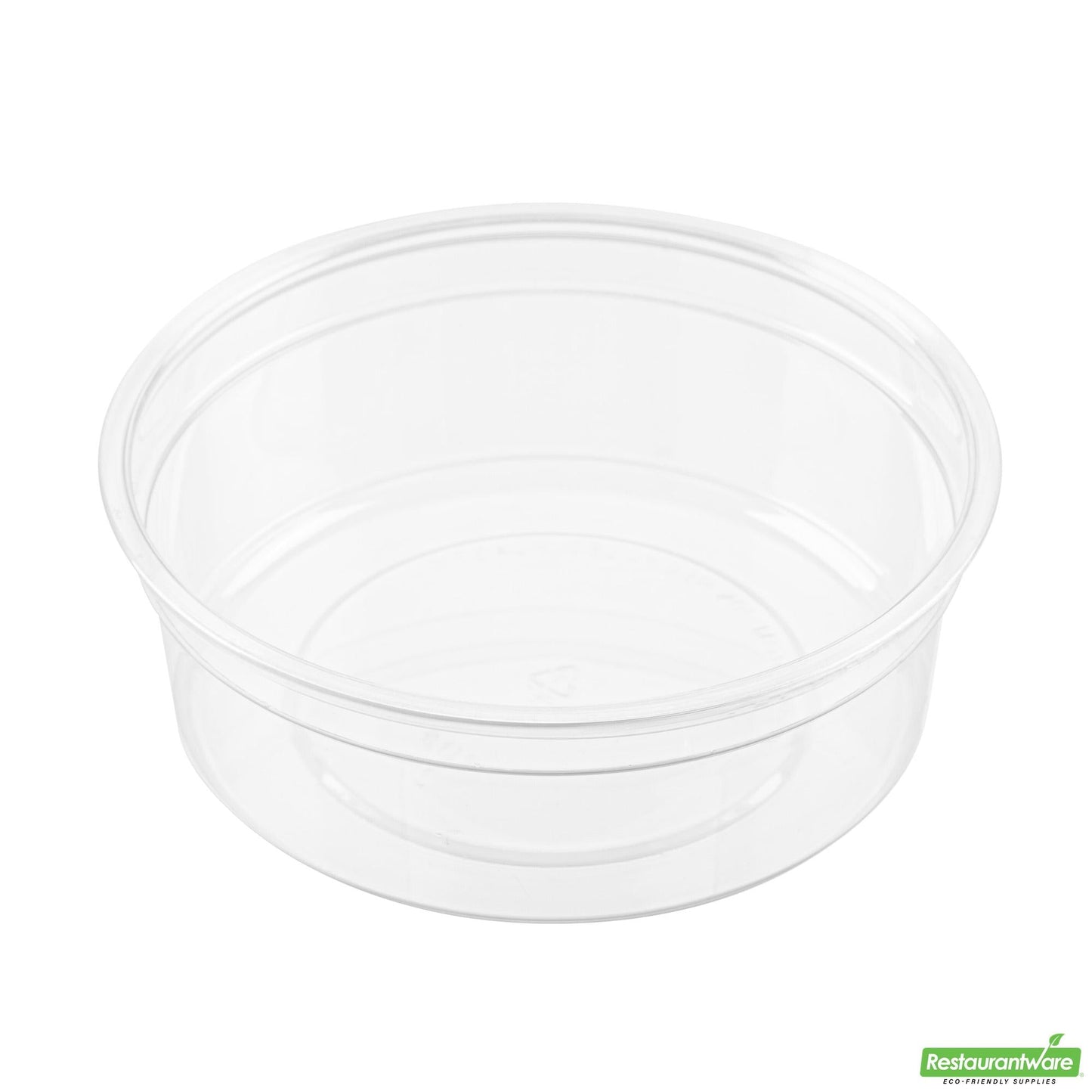 Wholesale Restaurantware Thermo Tek 8 Oz Round Clear Plastic to Go Deli Container - 4 1/2" X 4 1/2" X 1 1/2" - 100 Count Box- Bulk