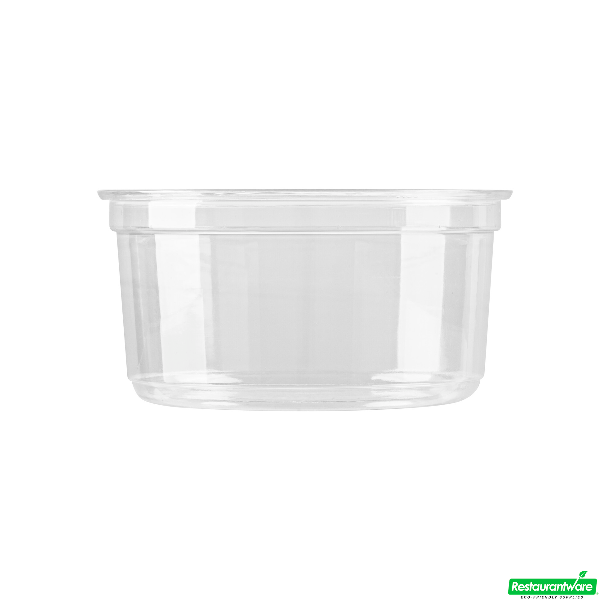 Wholesale Restaurantware Thermo Tek 12 Oz Round Clear Plastic to Go Deli Container - 4 1/2" X 4 1/2" X 2 1/4" - 100 Count Box- Bulk