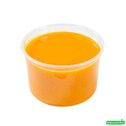 Wholesale Restaurantware Thermo Tek 16 Oz Round Clear Plastic to Go Deli Container - 4 1/2" X 4 1/2" X 3" - 25 Count Box- Bulk