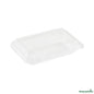 Wholesale Restaurantware Thermo Tek Rectangle Clear Plastic Clamshell Container - 6" X 4" X 1 1/2" - 100 Count Box- Bulk