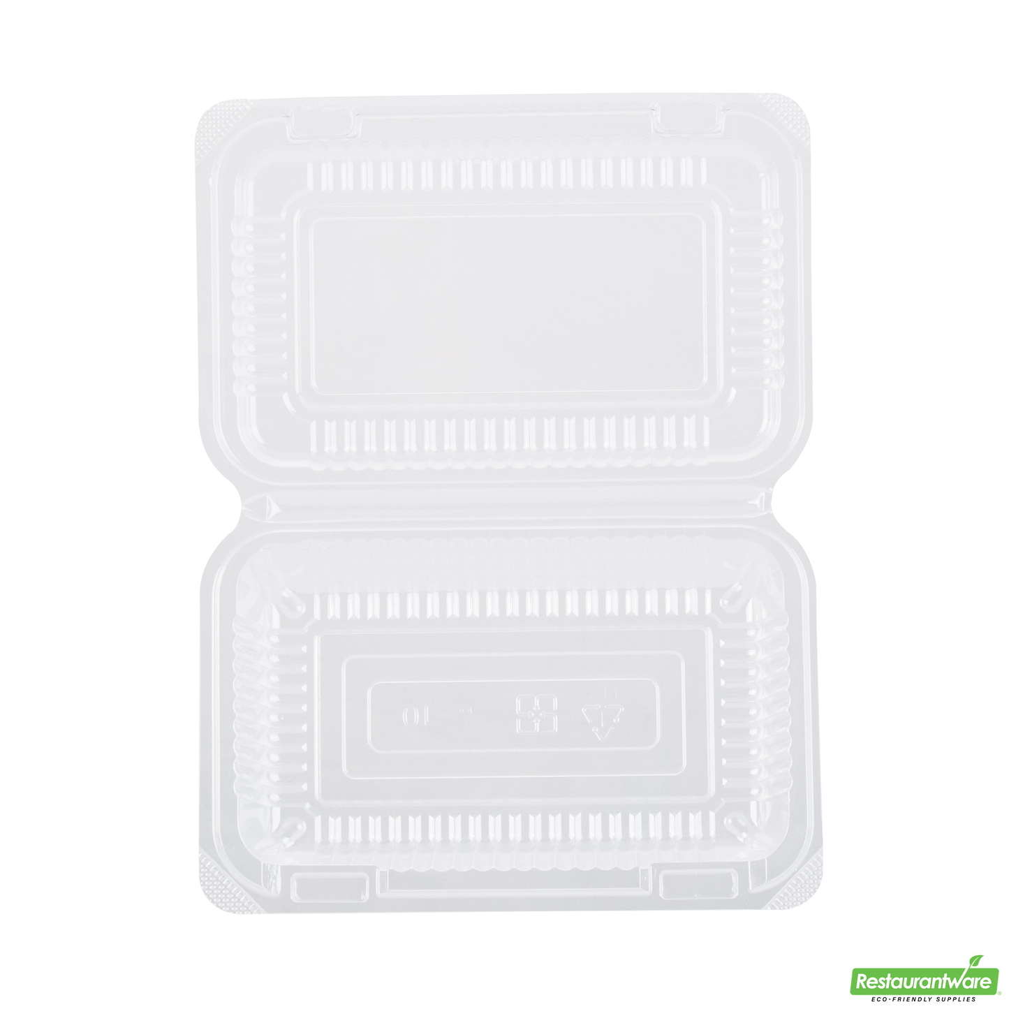 Wholesale Restaurantware Thermo Tek Rectangle Clear Plastic Clamshell Container - 6" X 4" X 1 1/2" - 100 Count Box- Bulk