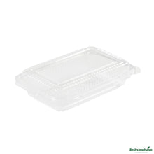 Wholesale Restaurantware Rectangle Clear Plastic Clamshell Container - 6.3" X 4.3" X 1.4"- Bulk