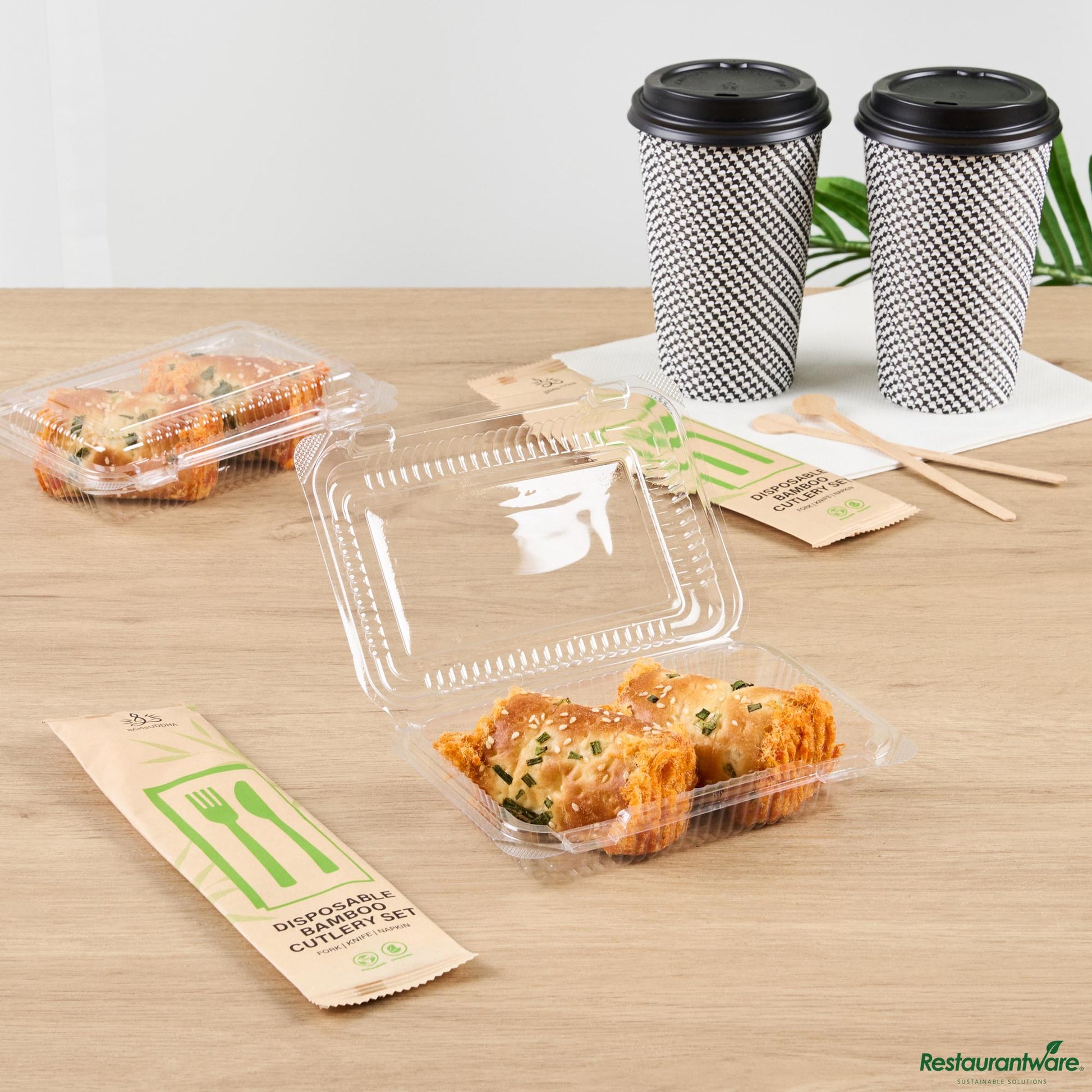 Wholesale Restaurantware Rectangle Clear Plastic Clamshell Container - 6.3" X 4.3" X 1.4"- Bulk