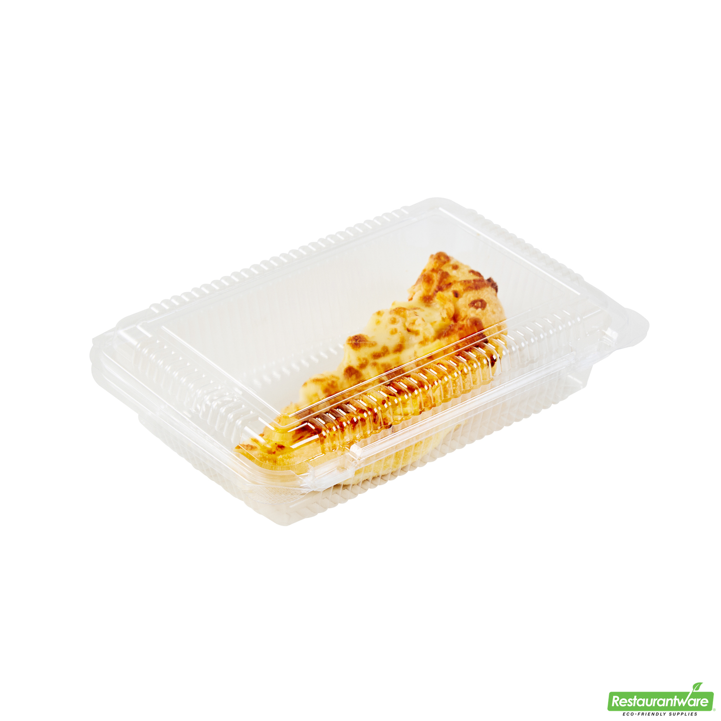 Wholesale Restaurantware Thermo Tek Rectangle Clear Plastic Clamshell Container - 7 1/2" X 5 1/4" X 1 3/4" - 100 Count Box- Bulk