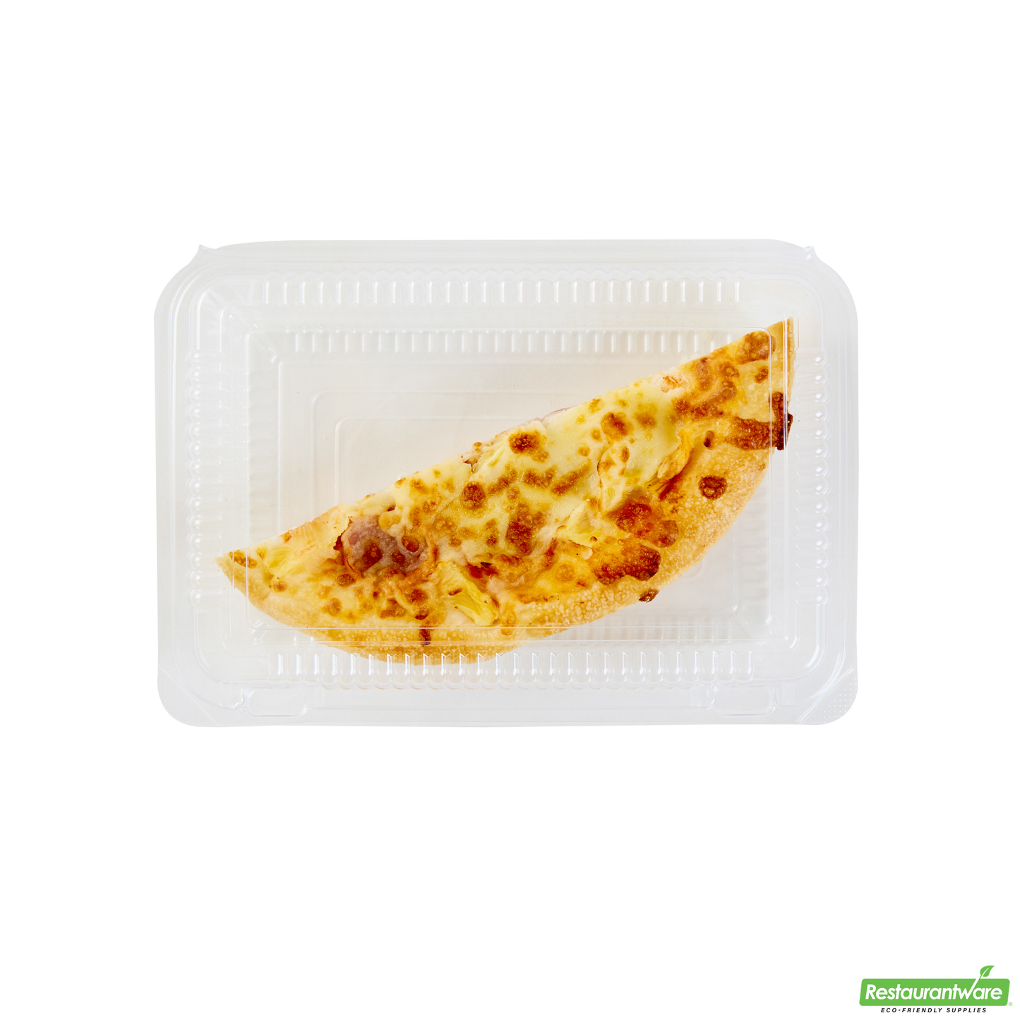 Wholesale Restaurantware Thermo Tek Rectangle Clear Plastic Clamshell Container - 7 1/2" X 5 1/4" X 1 3/4" - 100 Count Box- Bulk