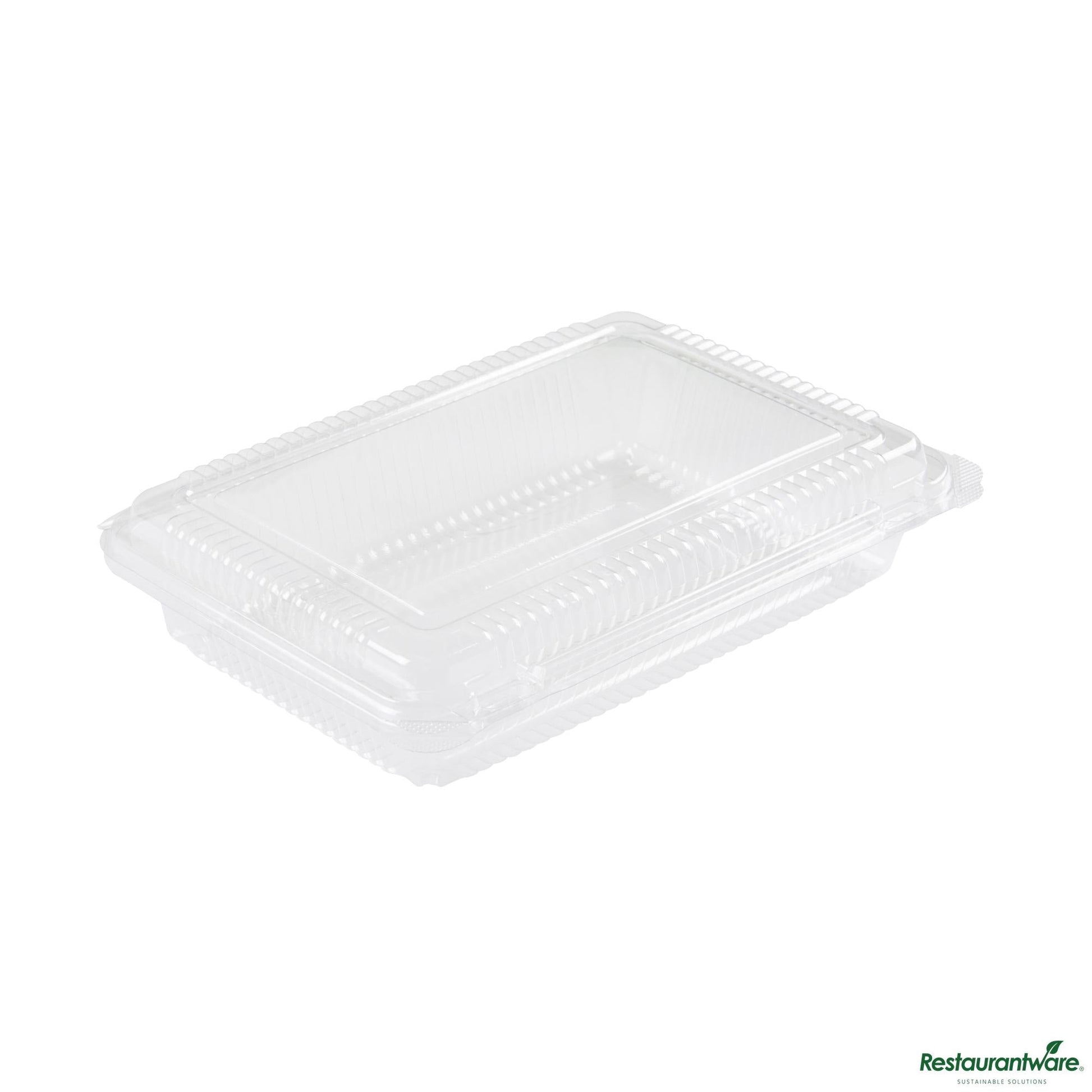 Wholesale Restaurantware Rectangle Clear Plastic Clamshell Container - 8.3" X 5.8" X 1.8"- Bulk