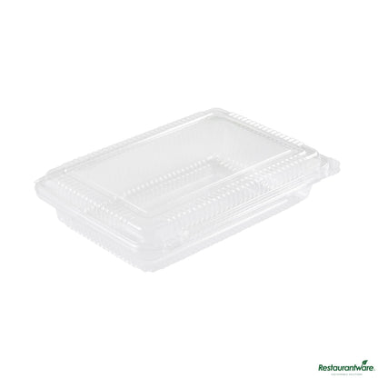 Wholesale Restaurantware Rectangle Clear Plastic Clamshell Container - 8.3" X 5.8" X 1.8"- Bulk