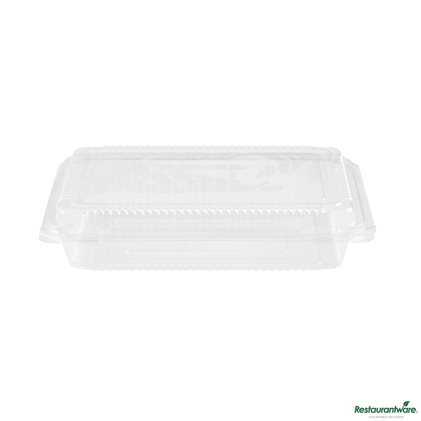 Wholesale Restaurantware Rectangle Clear Plastic Clamshell Container - 8.3" X 5.8" X 1.8"- Bulk