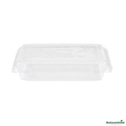 Wholesale Restaurantware Rectangle Clear Plastic Clamshell Container - 8.3" X 5.8" X 1.8"- Bulk