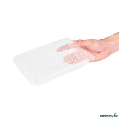 Wholesale Restaurantware Rectangle Clear Plastic Clamshell Container - 8.3" X 5.8" X 1.8"- Bulk