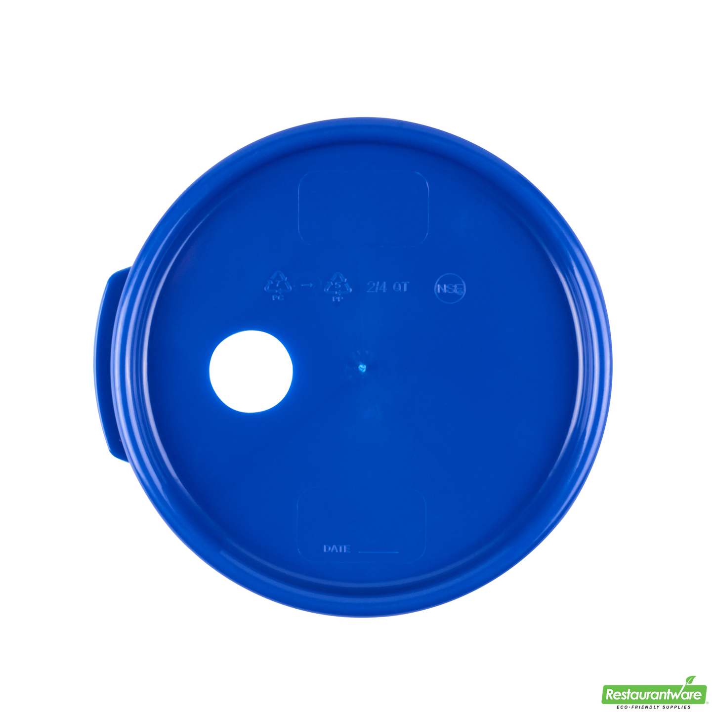 Wholesale Restaurantware Met Lux Round Blue Plastic Lid - Fits 4 Qt Food Storage Container - 1 Count Box- Bulk