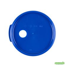 Wholesale Restaurantware Met Lux Round Blue Plastic Lid - Fits 4 Qt Food Storage Container - 1 Count Box- Bulk