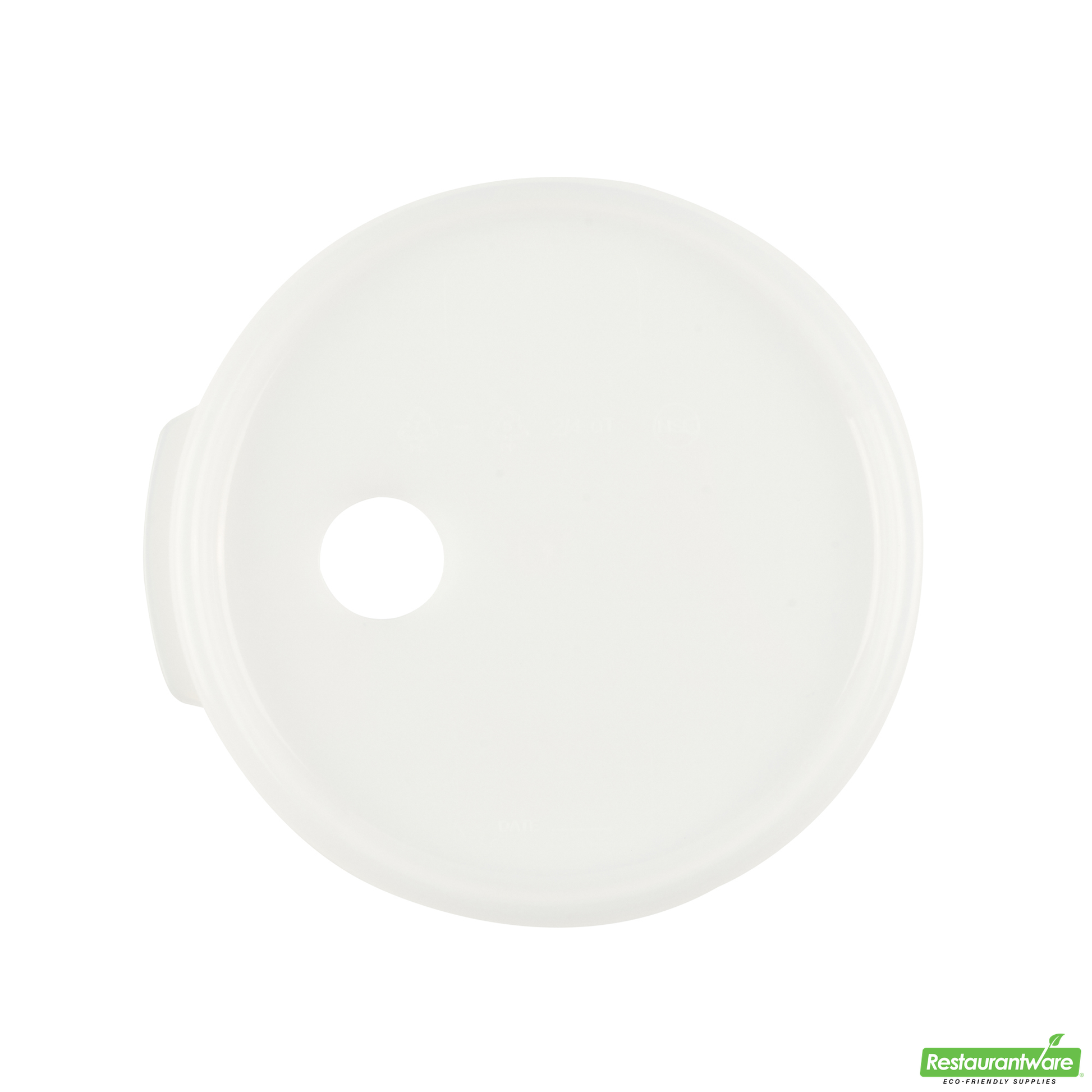 Wholesale Restaurantware Met Lux Round White Plastic Lid - Fits 4 Qt Food Storage Container - 1 Count Box- Bulk