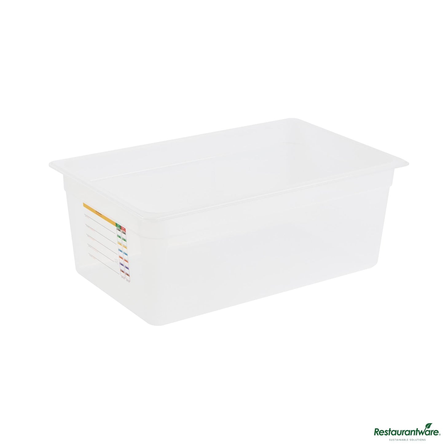 Wholesale Restaurantware Rectangle White Polypropylene Full Size Food Pan - 20.7" X 12.7" X 7.9"- Bulk