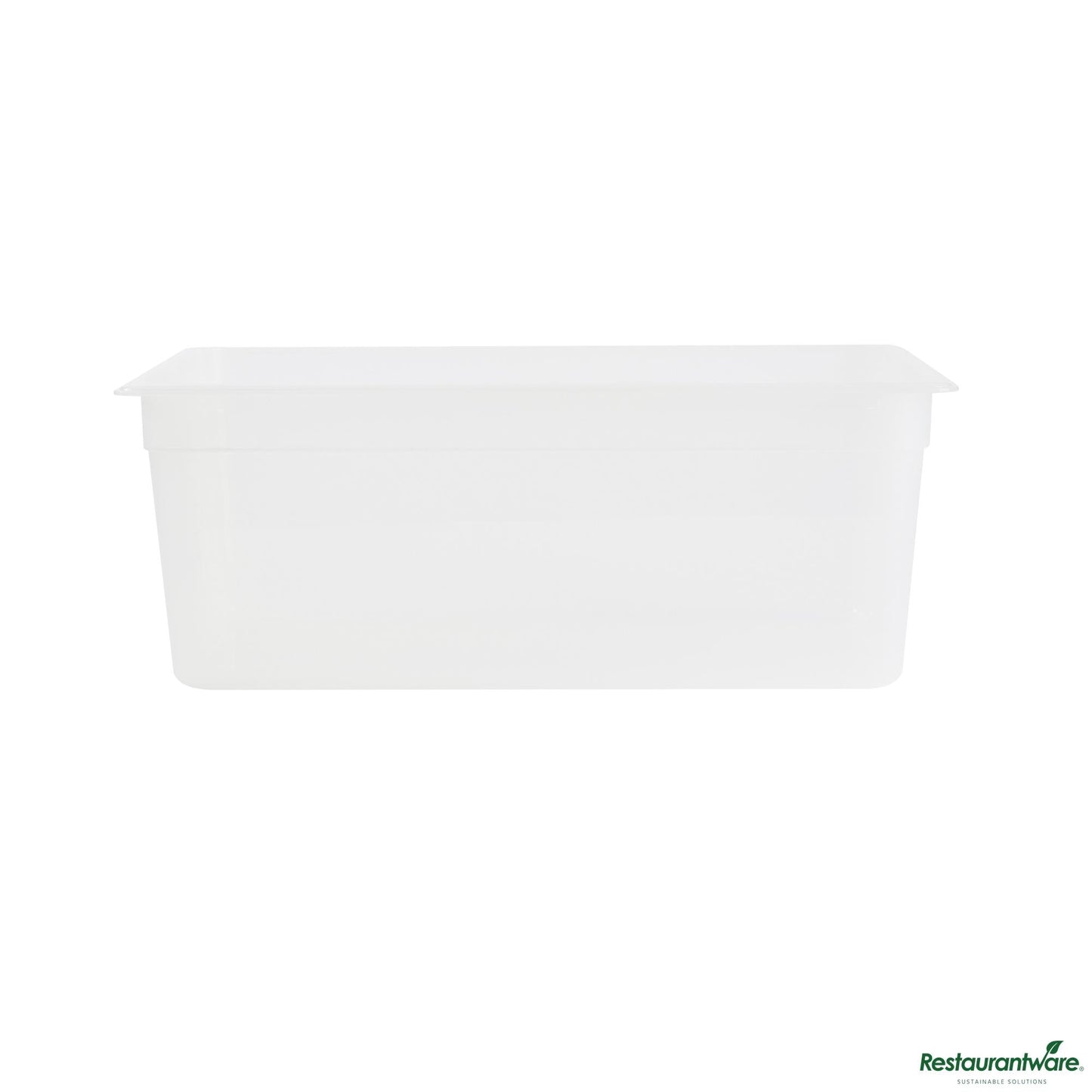 Wholesale Restaurantware Rectangle White Polypropylene Full Size Food Pan - 20.7" X 12.7" X 7.9"- Bulk