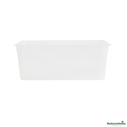 Wholesale Restaurantware Rectangle White Polypropylene Full Size Food Pan - 20.7" X 12.7" X 7.9"- Bulk