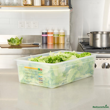 Wholesale Restaurantware Rectangle White Polypropylene Full Size Food Pan - 20.7" X 12.7" X 5.9"- Bulk