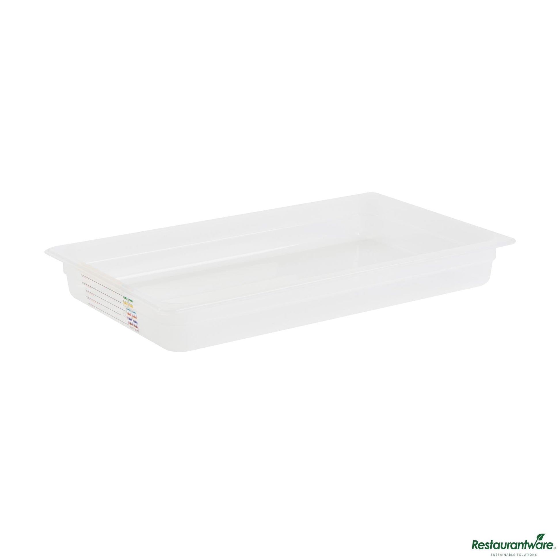 Wholesale Restaurantware Rectangle White Polypropylene Full Size Food Pan - 20.7" X 12.7" X 2.6"- Bulk