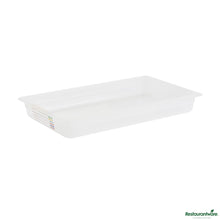 Wholesale Restaurantware Rectangle White Polypropylene Full Size Food Pan - 20.7" X 12.7" X 2.6"- Bulk