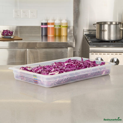 Wholesale Restaurantware Rectangle White Polypropylene Full Size Food Pan - 20.7" X 12.7" X 2.6"- Bulk