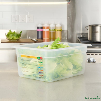 Wholesale Restaurantware Rectangle White Polypropylene Half Size Food Pan - 12.7" X 10.4" X 5.9"- Bulk