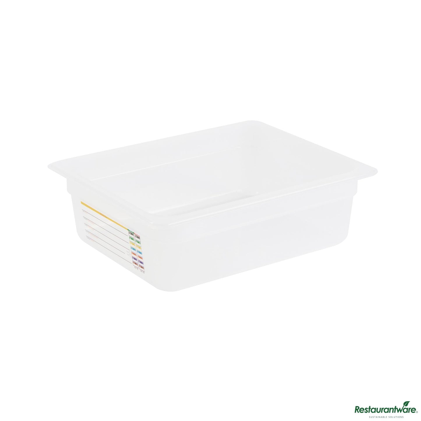Wholesale Restaurantware Rectangle White Polypropylene Half Size Food Pan - 12.7" X 10.4" X 3.9"- Bulk