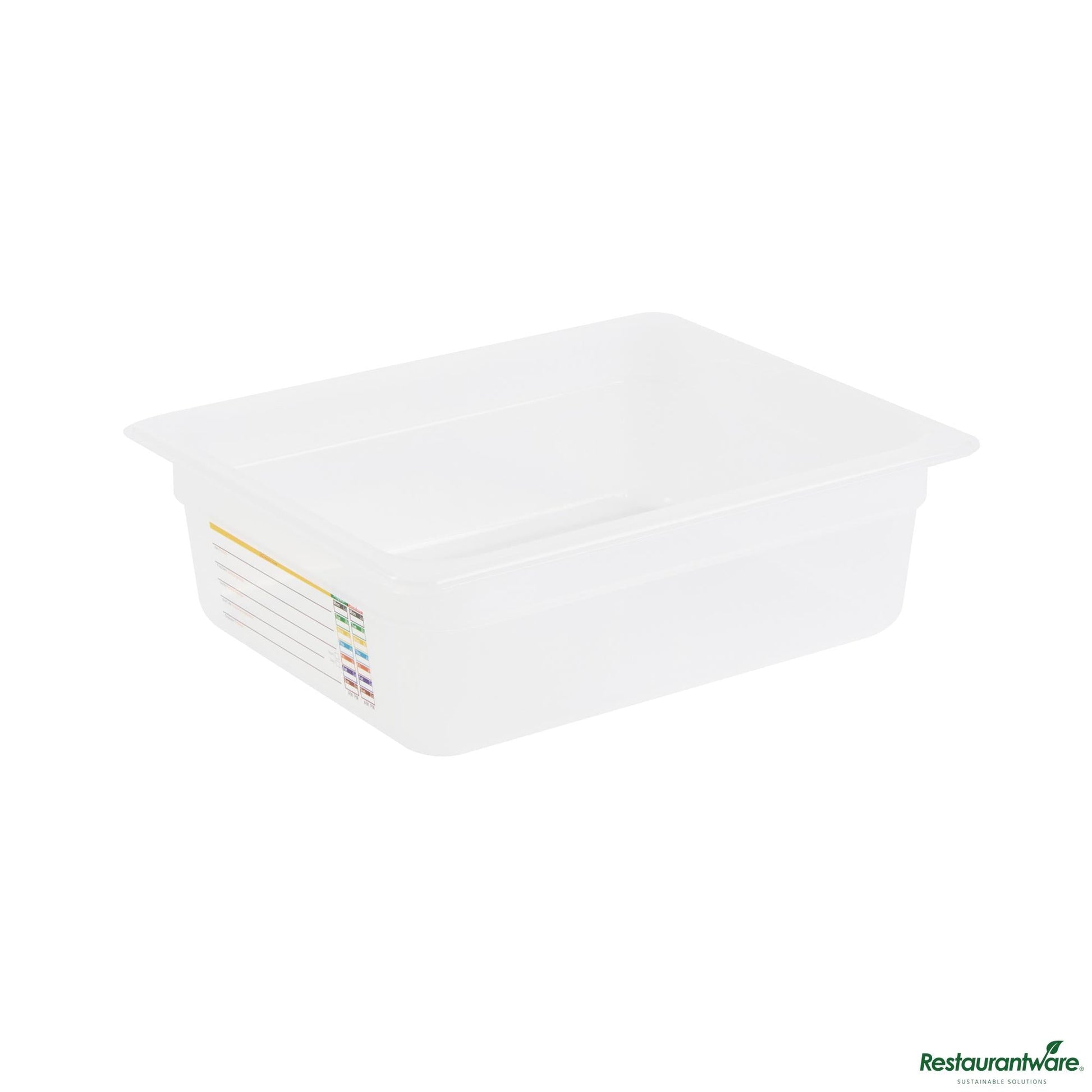 Wholesale Restaurantware Rectangle White Polypropylene Half Size Food Pan - 12.7" X 10.4" X 3.9"- Bulk
