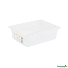 Wholesale Restaurantware Rectangle White Polypropylene Half Size Food Pan - 12.7" X 10.4" X 3.9"- Bulk
