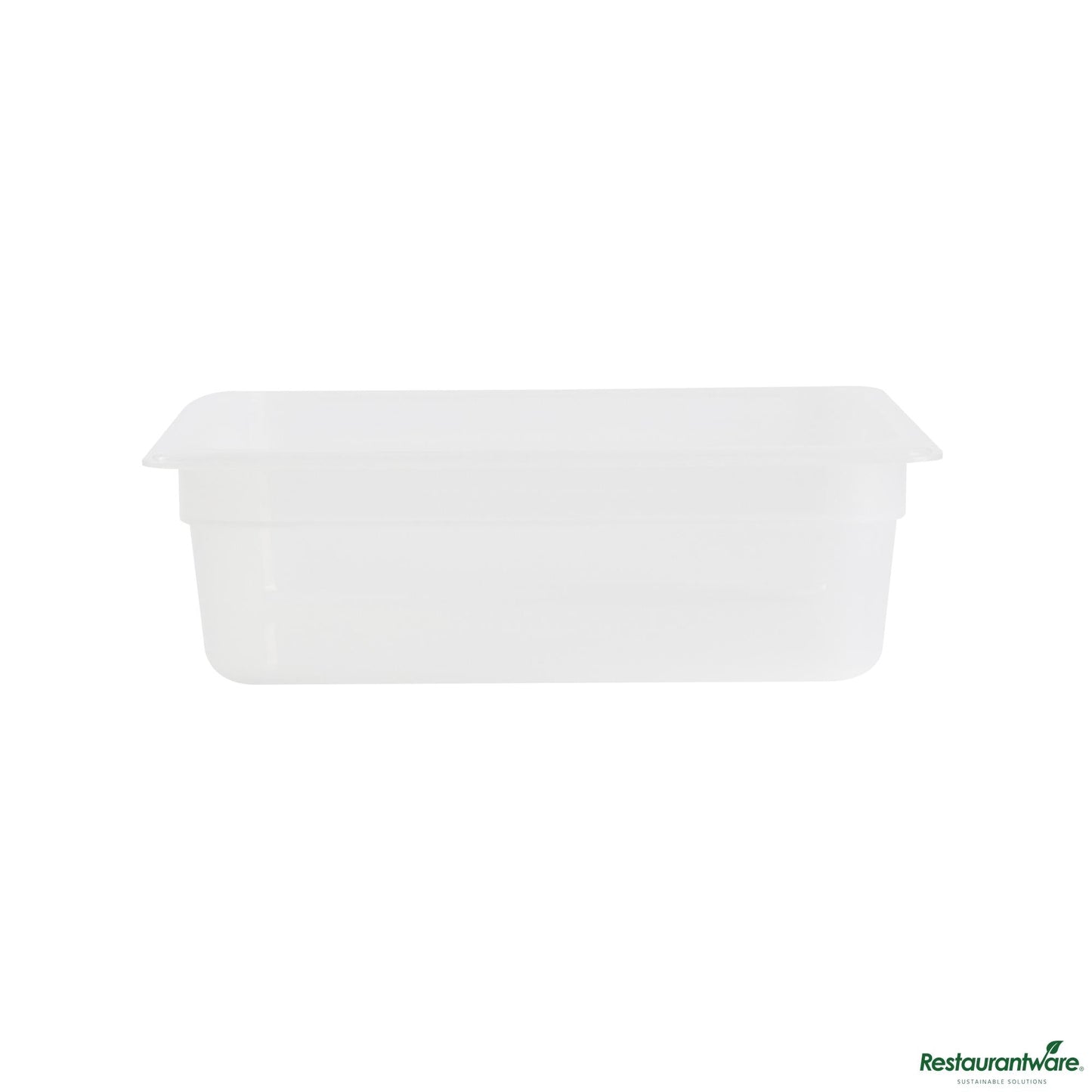 Wholesale Restaurantware Rectangle White Polypropylene Half Size Food Pan - 12.7" X 10.4" X 3.9"- Bulk