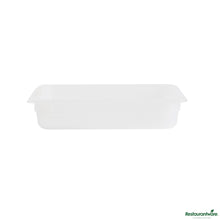 Wholesale Restaurantware Rectangle White Polypropylene Half Size Food Pan - 12.7" X 10.4" X 2.6"- Bulk
